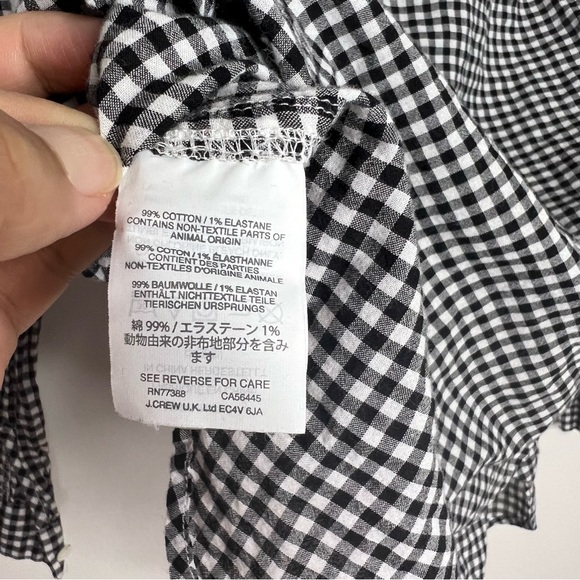 J. Crew Women’s Half Button Up shirt Shepherd Checks pattern - Picture 4 of 6